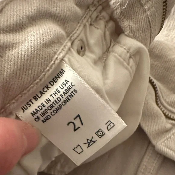 Just Black Denim Cement Gray Jeans Size 27 High Rise Stretch - Picture 5 of 8